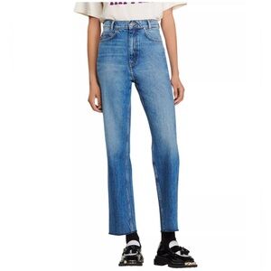 Sandro Clark Faded Straight Leg Jeans